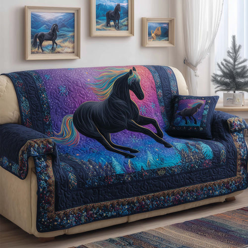 Mystic Mane Quilted Sofa Cover GFTOQM2435