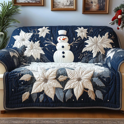 Snowman Quilted Sofa Cover GFTOQM248