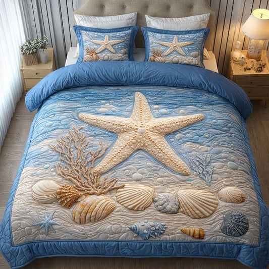 Gentle Star 3-Piece Quilted Bedding Set GFTOQM2490