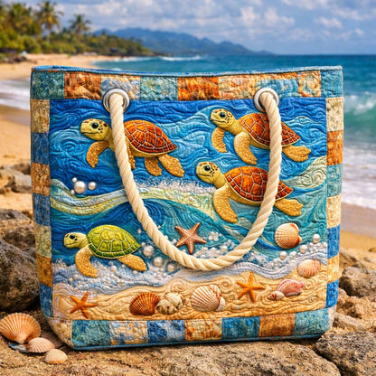 Turtle Wave Quilted Beach Bag GFTOQM2503
