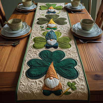 Clover Gnome Quilted Table Runner GFTOQM2532