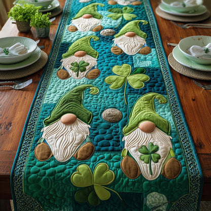 Lucky Gnome Quilted Table Runner GFTOQM2533