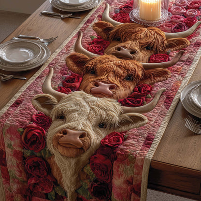 Rose Romance Quilted Table Runner GFTOQM2565