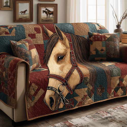 Gentle Palomino Quilted Sofa Cover GFTOQM2610