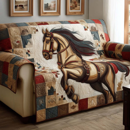 Flying Mane Quilted Sofa Cover GFTOQM2611