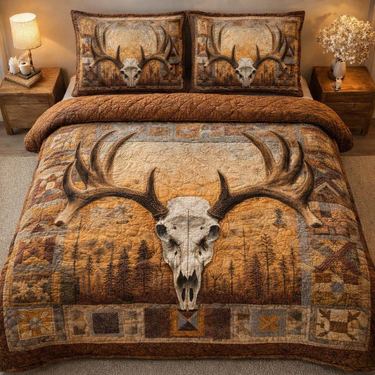 Forest Relic 3-Piece Quilted Bedding Set GFTOQM2619