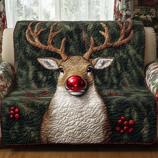 Reindeer Quilted Sofa Cover GFTOQM261