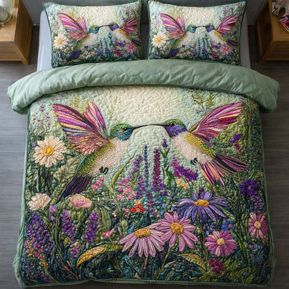 Meadow Kiss 3-Piece Quilted Bedding Set GFTOQM2628
