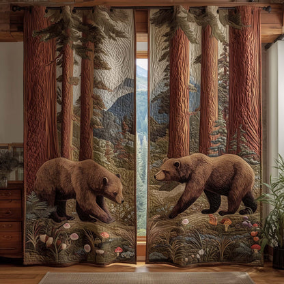 Pine Wanderer Quilted Curtains GFTOQM2655