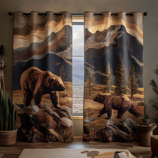 Mountain Roamer Quilted Curtains GFTOQM2656