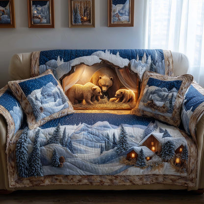 Bear Den Quilted Sofa Cover GFTOQM265