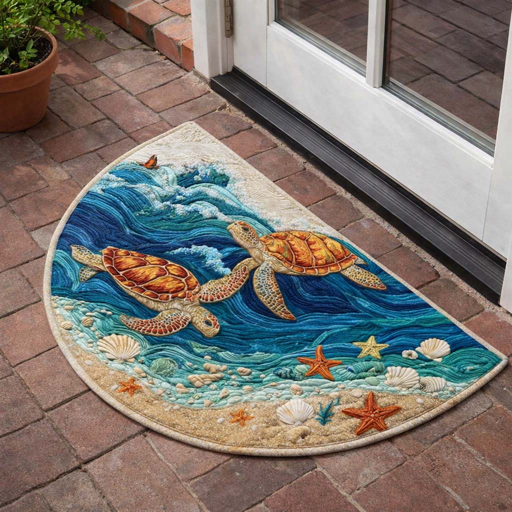 Ocean Glide Quilted Welcome Mat GFTOQM2697