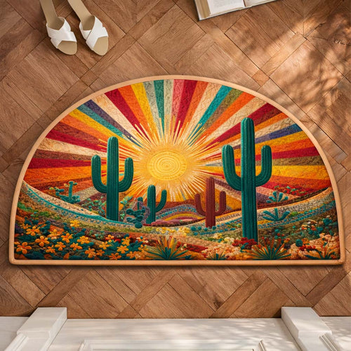 Radiant Cactus Quilted Welcome Mat GFTOQM2700