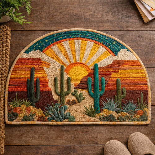 Canyon Sun Quilted Welcome Mat GFTOQM2704