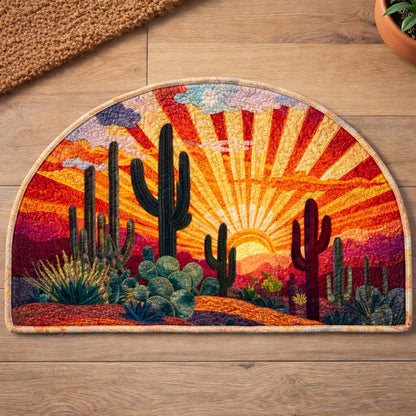 Fiery Cactus Quilted Welcome Mat GFTOQM2705