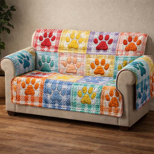 Sunny Paws Quilted Sofa Cover GFTOQM2719