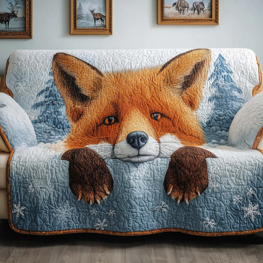 Winter Fox Quilted Sofa Cover GFTOQM271