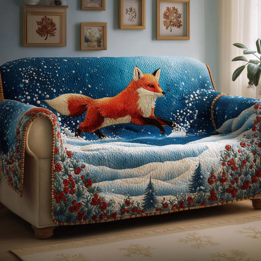 Leaping Fox Quilted Sofa Cover GFTOQM273