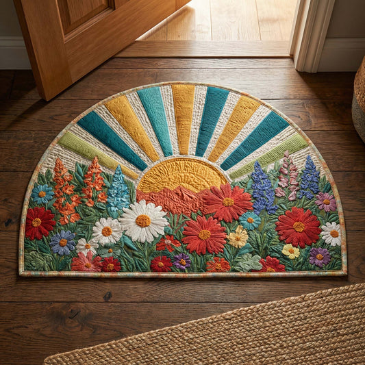 Meadow Sunrise Quilted Welcome Mat GFTOQM2750
