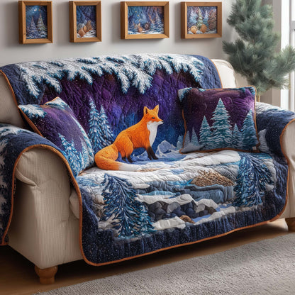 Night Fox Quilted Sofa Cover GFTOQM275