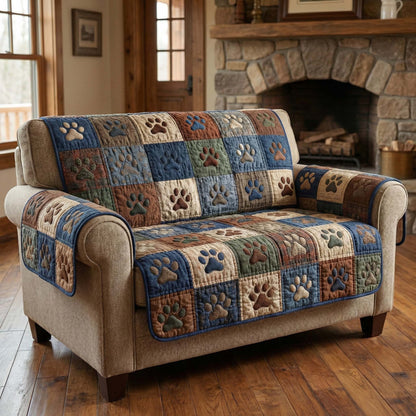 Rustic Paws Quilted Sofa Cover GFTOQM2763