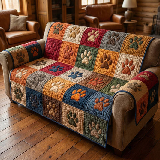 Warm Paws Quilted Sofa Cover GFTOQM2766