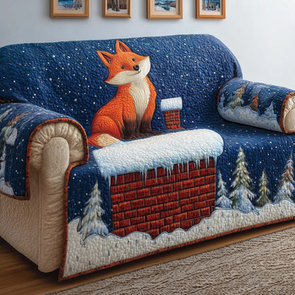 Chimney Fox Quilted Sofa Cover GFTOQM278