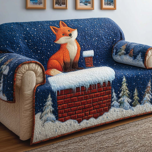Chimney Fox Quilted Sofa Cover GFTOQM278