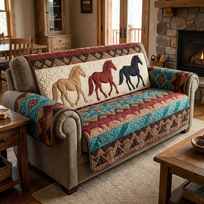 Prairie Trio Quilted Sofa Cover GFTOQM2795