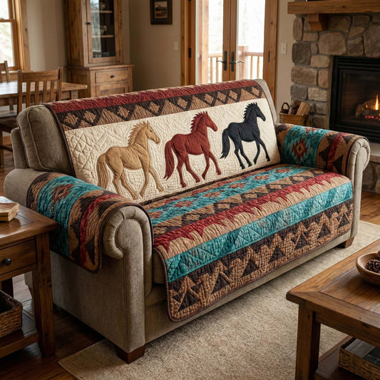 Prairie Trio Quilted Sofa Cover GFTOQM2795
