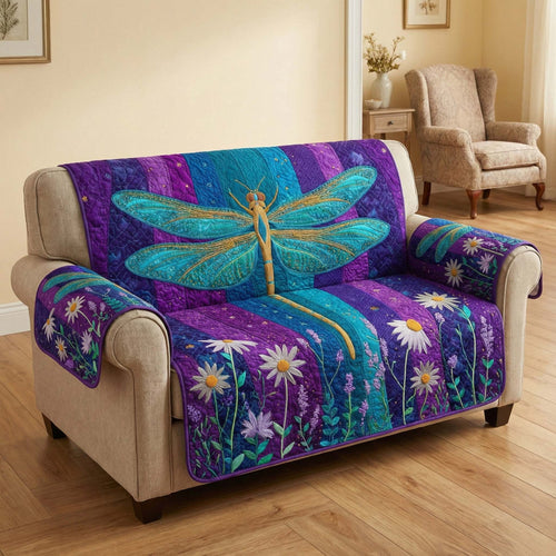 Twilight Dragonfly Quilted Sofa Cover GFTOQM2819