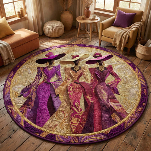 Golden Grace Quilted Round Mat GFTOQM2865