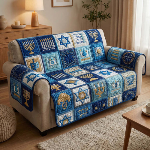 Festival Icons Quilted Sofa Cover GFTOQM2875