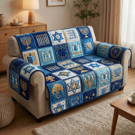 Festival Icons Quilted Sofa Cover GFTOQM2875