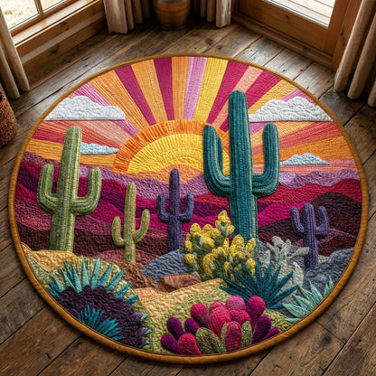 Desert Sunrise Quilted Round Mat GFTOQM2892