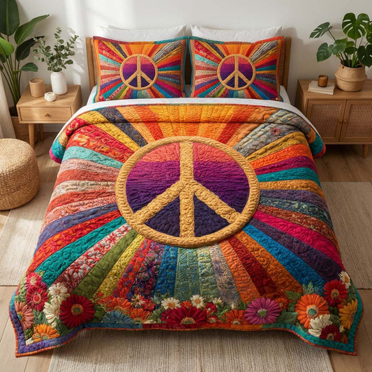 Radiant Freedom 3-Piece Quilted Bedding Set GFTOQM2902