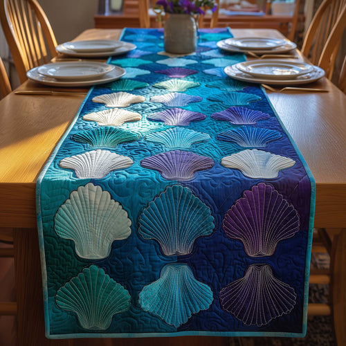 Shell Gradient Quilted Table Runner GFTOQM2910