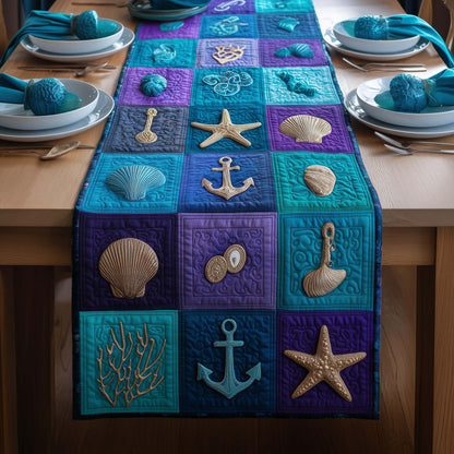 Ocean Mosaic Quilted Table Runner GFTOQM2911