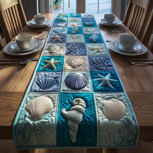 Sea Harmony Quilted Table Runner GFTOQM2912