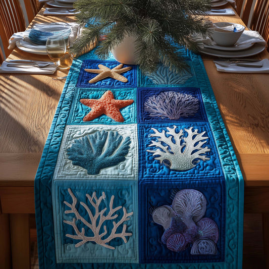 Reef Elegance Quilted Table Runner GFTOQM2914