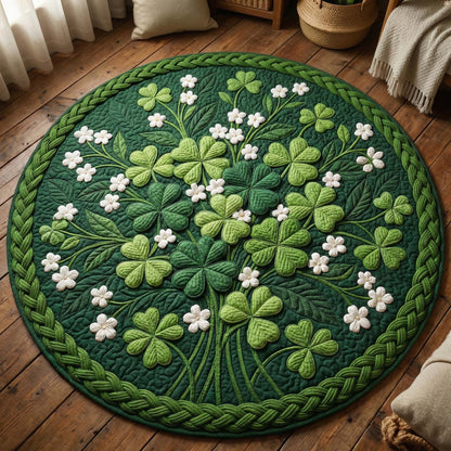 Clover Garden Quilted Round Mat GFTOQM2915