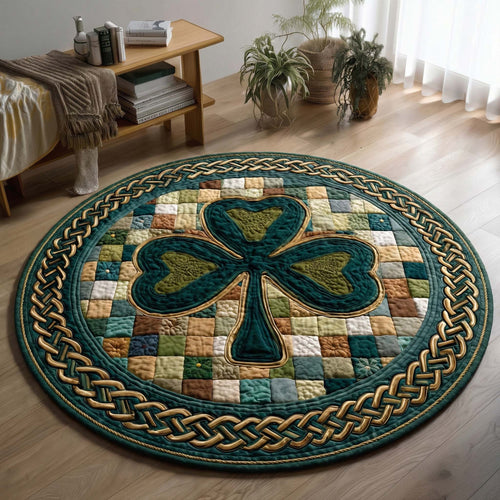 Celtic Clover Quilted Round Mat GFTOQM2918