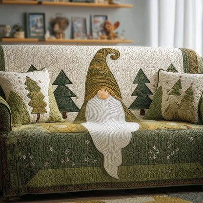 Forest Gnome Quilted Sofa Cover GFTOQM291