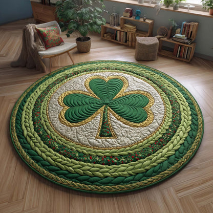 Verdant Knot Quilted Round Mat GFTOQM2920