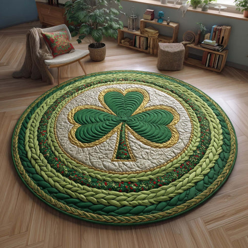 Verdant Knot Quilted Round Mat GFTOQM2920