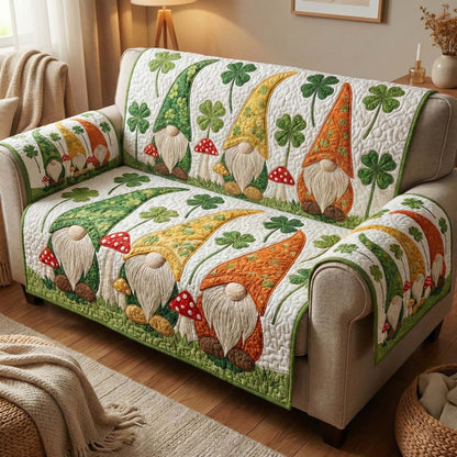 Gnome Meadow Quilted Sofa Cover GFTOQM2958