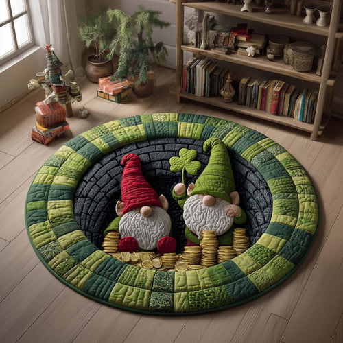 Twin Gnomes Quilted Round Mat GFTOQM2966
