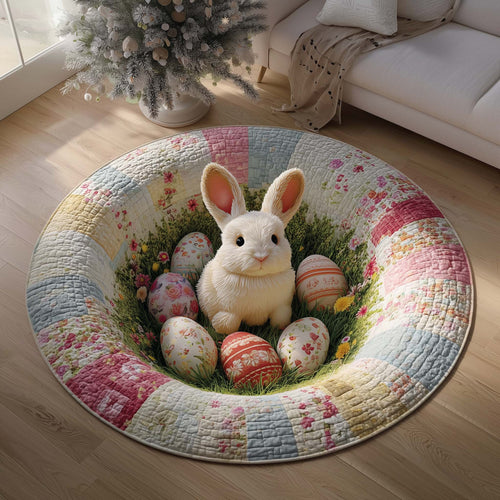 Easter Bunny Quilted Round Mat GFTOQM2973