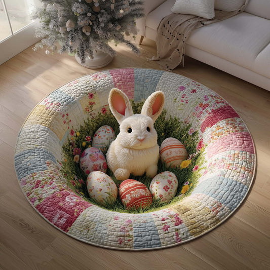 Easter Bunny Quilted Round Mat GFTOQM2973
