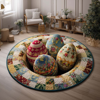 Floral Eggs Quilted Round Mat GFTOQM2975